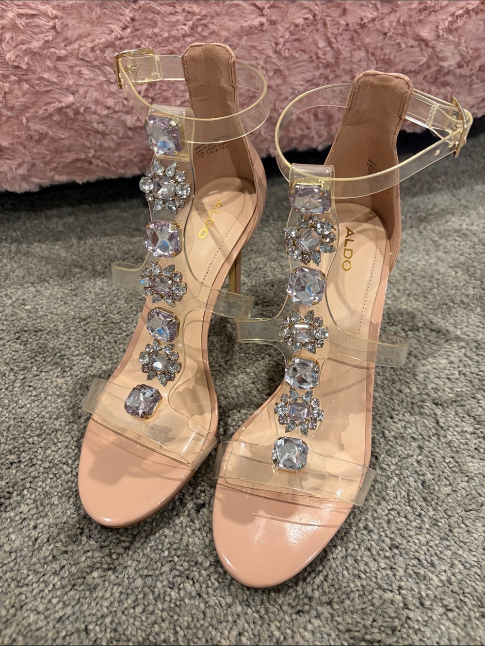 Aldo crystal heels